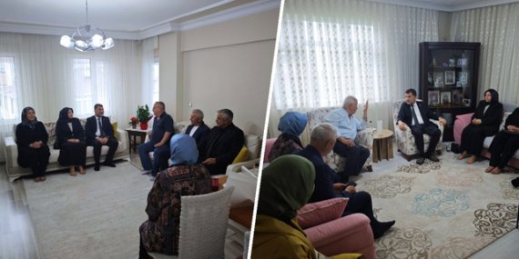 Öztürk, şehitlerin emanetlerini bayramda unutmadı